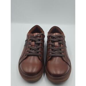 Arkbird Men’s Brown Leather Sneakers Size 9.5 Casual Lace-Up Comfort Shoes New